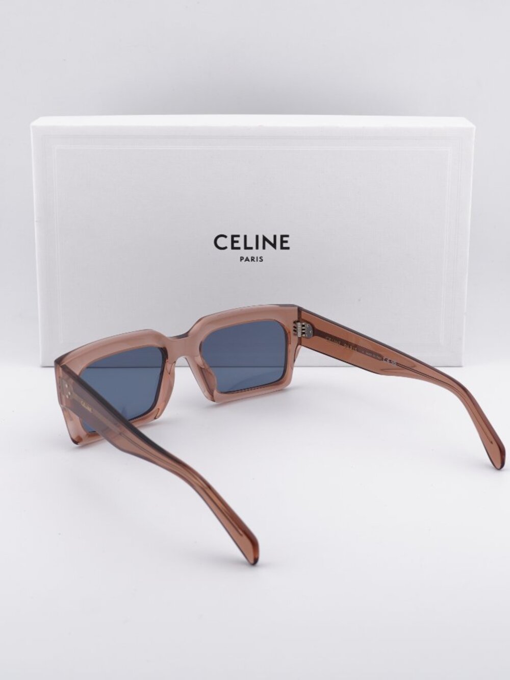 Celine CL40280U 74V Rectangle Sunglasses - Rose/Blue - Picture 5 of 11